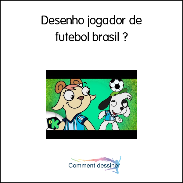 Desenho jogador de futebol brasil
